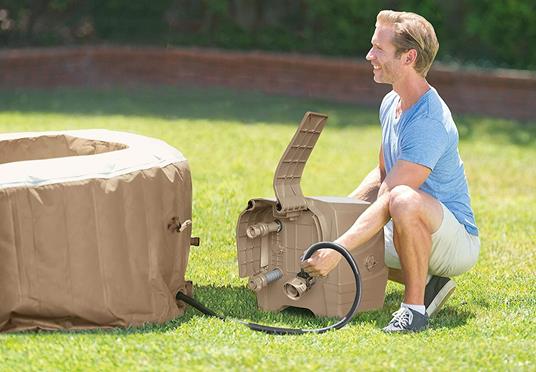 Pure Spa Bubble Massage 216x71cm 6 Posti Pompa Riscaldatore Sistema Purificazione - 6