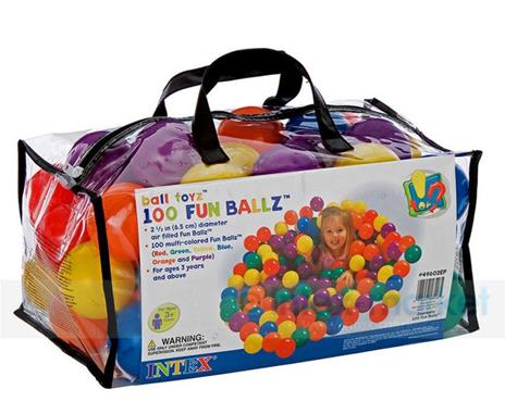 Sacca 100 Palline Colorate 6,5 cm (49602)