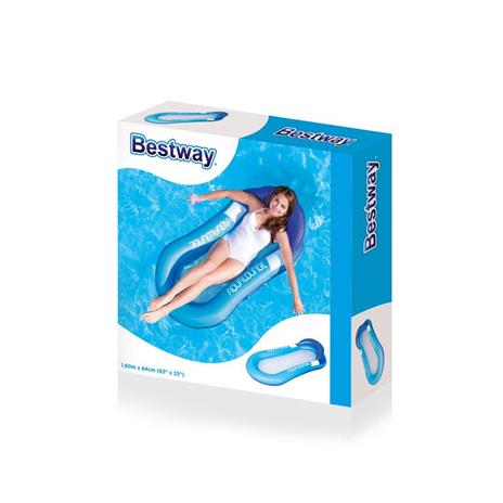 Materassino galleggiante galleggiante da piscina e da spiaggia Blu, Rosso Vinile Bestway 43103 - 3