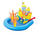 Piscina Play Center gonfiabile Nave 52211 pesci e acc. 140x130x104 cm