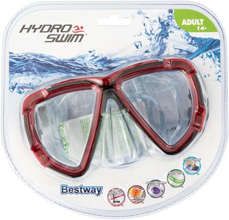 Bestway 22052 maschera per immersioni Policarbonato Nero, Blu, Rosso Adulti - 3