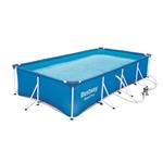 Bestway Piscina Rettangolare Steel Pro 56424 - 400x211x81cm con Filtro a Cartuccia
