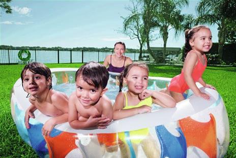 Bestway 54066 piscina fuori terra Piscina gonfiabile Piscina ovale 542 L Multicolore - 13