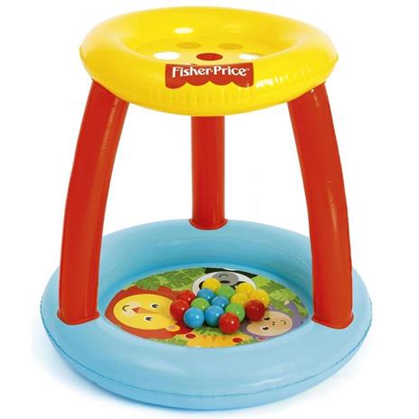 Piscina Gioco Gonfiabile Bambini con Palline Fisher Price Animali della Foresta - 2