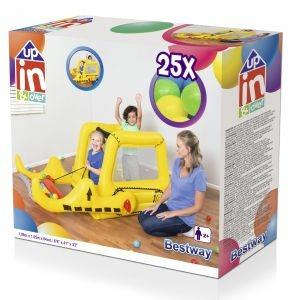 Parco Giochi Play Center Bulldozer Piscina Gioco Bambini con 25 palline 198x105 - 10