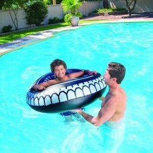 Ciambella Salvagente Gonfiabile Forma Ruota Diametro 119cm Mare Piscina Bestway - 3