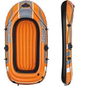 Giocattolo Canotto Gonfiabile Gommone 188x98cm 2 Posti Mare Piscina Fiume Kondor 2000 Bestway
