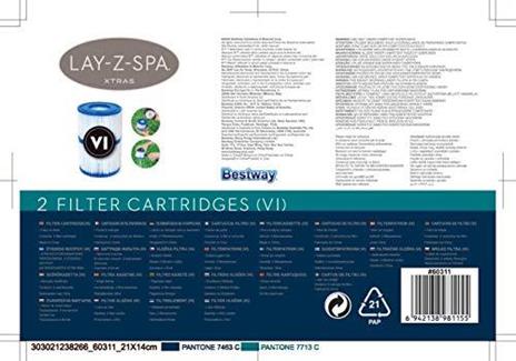 Cartuccia filtro piscina LAY Z SPA 60311 - 6