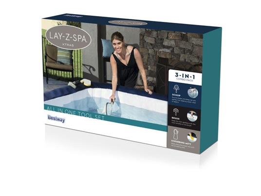 Bestway 60310 accessorio per vasca idromassaggio e spa da esterno Kit di pulizia Grigio, Bianco, Giallo - 3