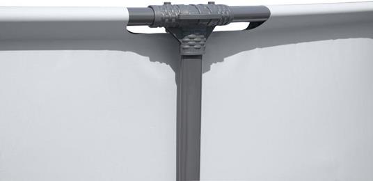 Bestway Steel Pro 56595 piscina fuori terra Piscina con bordi Piscina rotonda 10220 L Blu, Grigio - 11