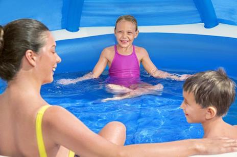 Bestway 54337 piscina fuori terra Piscina gonfiabile Piscina rotonda 850 L Blu, Bianco - 19