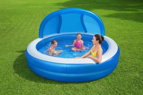 Bestway 54337 piscina fuori terra Piscina gonfiabile Piscina rotonda 850 L Blu, Bianco - 13