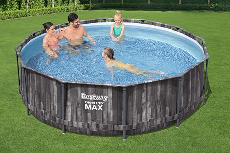 Piscina STEEL PRO MAX Con Accessori Effetto legno 5614X - 3