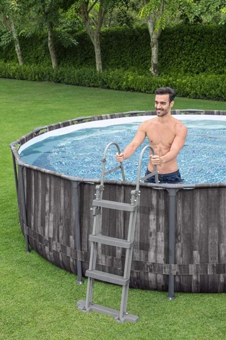 Piscina STEEL PRO MAX Con Accessori Effetto legno 5614X - 6