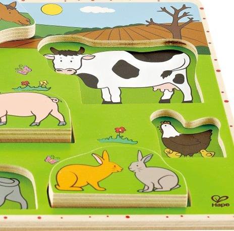 Puzzle Forme In Piedi Animali Fattoria - 4