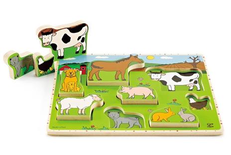Puzzle Forme In Piedi Animali Fattoria - 6