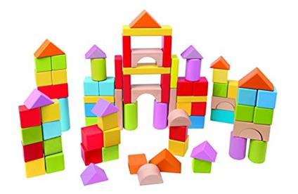 Blocchi di costruzione 101 pezzi. Hape E8247