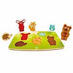 Puzzle tattile degli animali della foresta. Hape E1621