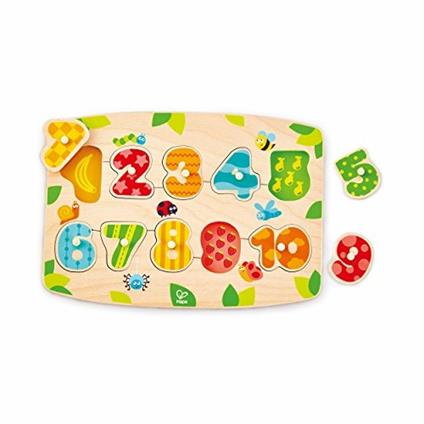 Puzzle dei numeri con piedini. Hape E1404
