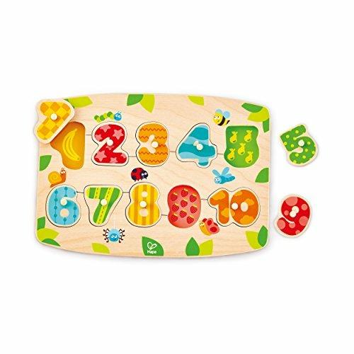 Puzzle dei numeri con piedini. Hape E1404