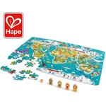 Hape Puzzle Giro Del Mondo 2 In 1
