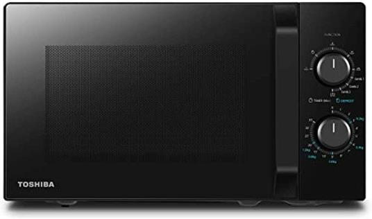 Toshiba MW2-MG20P(BK) 3-in-1 Forno Microonde Grill Combinato, 20 L, 5  Livelli di Potenza Regolabili, Timer, 800 W, Grill 1000 W, Nero [Classe di  efficienza energetica A] - Toshiba - Casa e Cucina | IBS