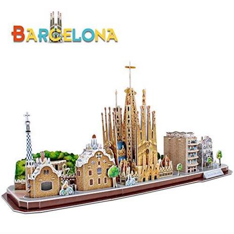 Cubic Fun. Puzzle 3D City Line Barcelona (Tachan MC256h) - 2