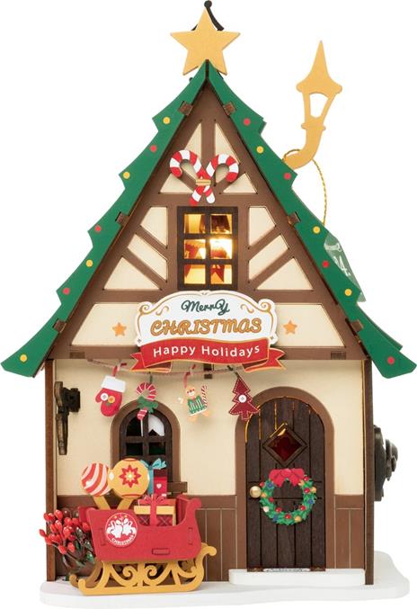 Twinkling Christmas House - Casa di Natale scintillante. Robotime