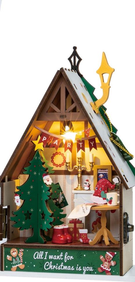 Twinkling Christmas House - Casa di Natale scintillante. Robotime - 7