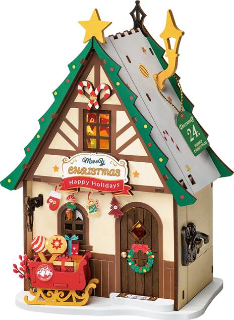 Twinkling Christmas House - Casa di Natale scintillante. Robotime - 9
