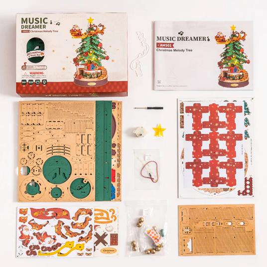 Christmas Melody Tree - Albero di Natale musicale. Robotime - 7