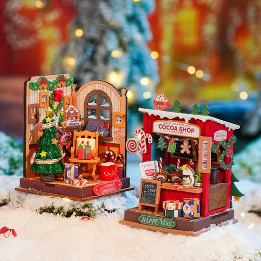 Christmas Fireplace - caminetto di Natale. Robotime - 4
