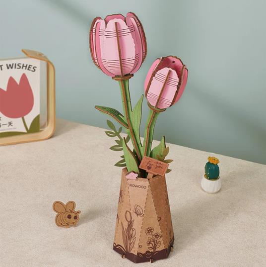 Pink Tulip -Tulipano rosa. Robotime - 2