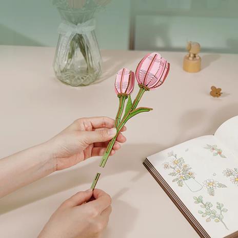 Pink Tulip -Tulipano rosa. Robotime - 4