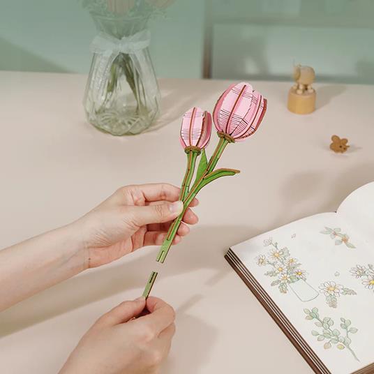 Pink Tulip -Tulipano rosa. Robotime - 4
