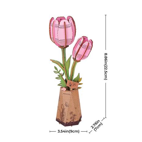 Pink Tulip -Tulipano rosa. Robotime - 6