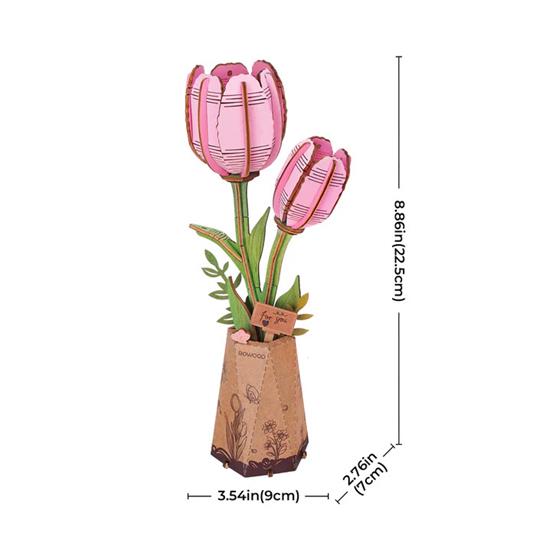 Pink Tulip -Tulipano rosa. Robotime - 6
