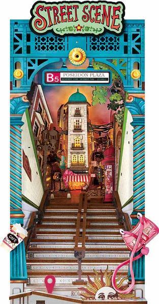 Street Scene - Scene di strada. Robotime