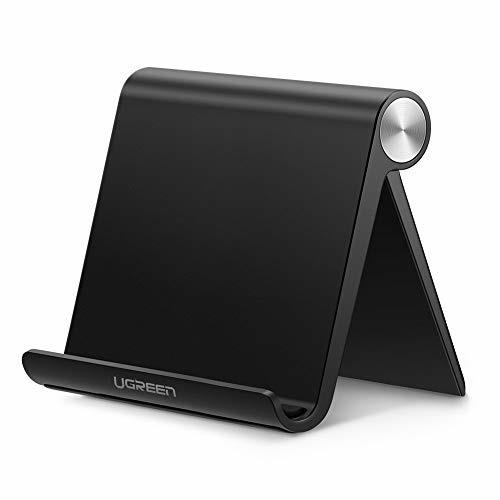 UGREEN Porta Tablet Telefono Supporto Tablet Tavolo Regolabile Compatible with Dispositivo da 4 a 12'' per iPad Pro iPad Air iPad Mini, Galaxy S10 S9 Tab, Nintendo Switch, iPhone XS X 8 7 (Nero)