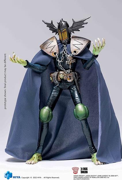 2000 Ad Exquisite Mini Action Figura 1/18 Judge Fear 10 Cm Hiya Toys