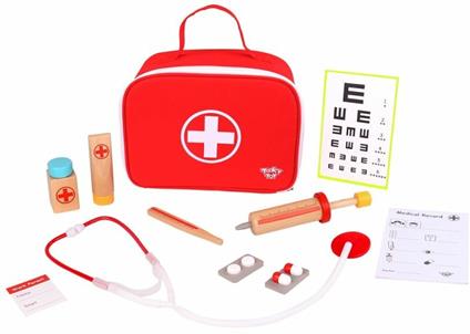 Other- Set Medico in Legno, Colore Vario, Little doctor's bag, TKC567