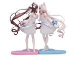 Nekopara Pvc Statua 1/7 Nekopara Chocola & Vanilla Dream Of Eden Ver. 23 Cm Apex