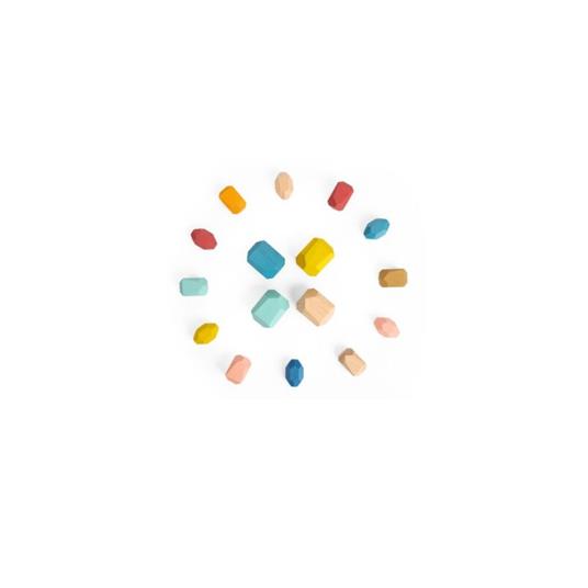 Tooky Toy 2662-Th299 - Pietre Impilabili In Legno - 2