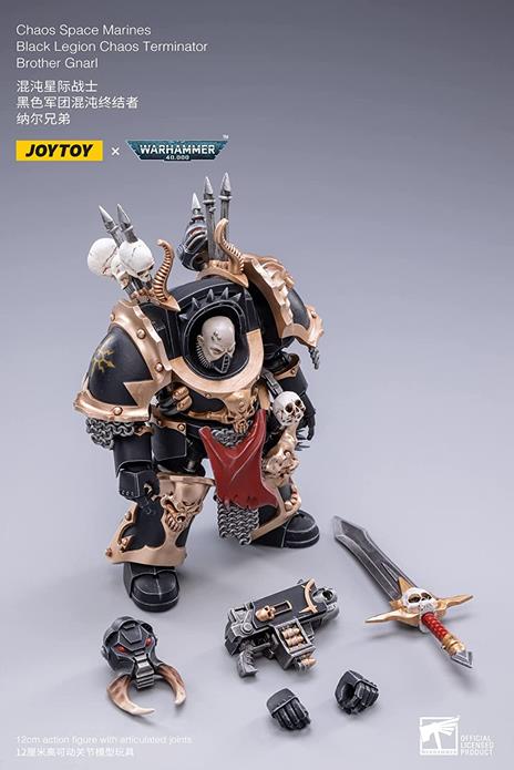 Warhammer 40k Action Figure 1/18 Black Legion Brother Gnarl 17 cm - 4
