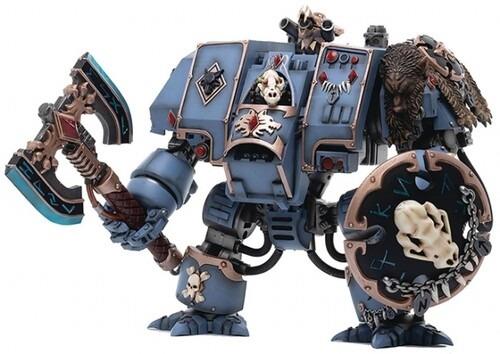 Warhammer 40k Action Figure 1/18 Space Marines Space Wolves Venerable Dreadnought Brother Hvor 20 cm