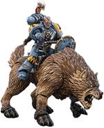 Warhammer 40k Action Figure 1/18 Space Wolves Thunderwolf Cavalry Bjane