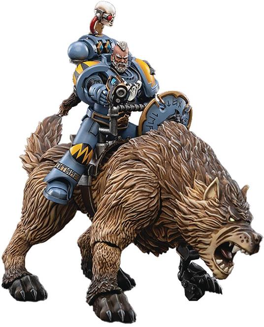 Warhammer 40k Action Figure 1/18 Space Wolves Thunderwolf Cavalry Bjane