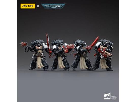 Warhammer 40k Action Figura 4-pack 1/18 Black Templars Army Primaris Crusader Squad 12 Cm Joy Toy (cn)