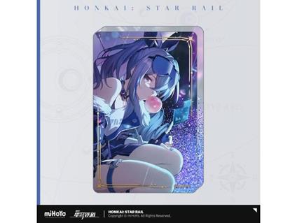Honkai: Star Rail Light Cone Stampa In Acrilico Ornament Con Glitter: Incessant Rain 9 Cm Mihoyo
