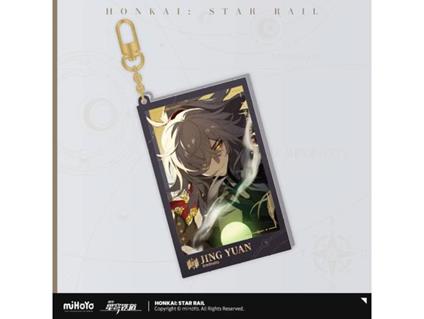 Honkai: Star Rail Countdown Departure Series Acrylic Portachiavi Jing Yuan Glitter 9 Cm Mihoyo